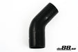 Silicone Hose Black 45 degree 3,125 - 3,5'' (80-89mm) - Harrys Euro