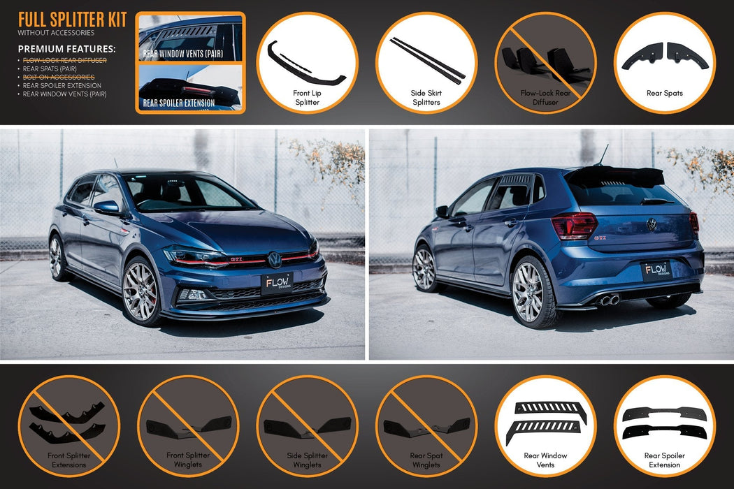 AW Polo GTI Full Splitter Set-Flow Designs
