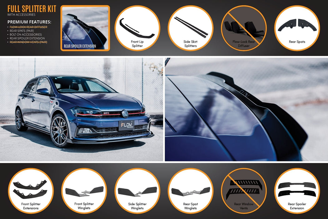 AW Polo GTI Full Splitter Set-Flow Designs