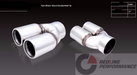 MUFFLER CHROME TIP TWIN 80 mm - Harrys Euro