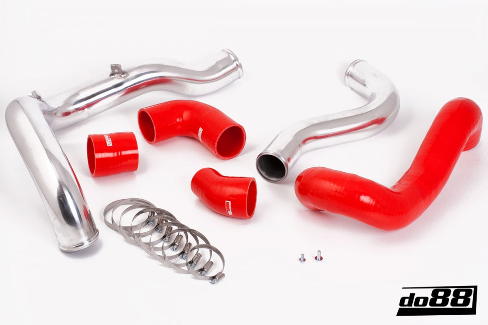 SAAB 9-3 2.8T V6 06-11 Pressure pipes with Red hoses - Harrys Euro