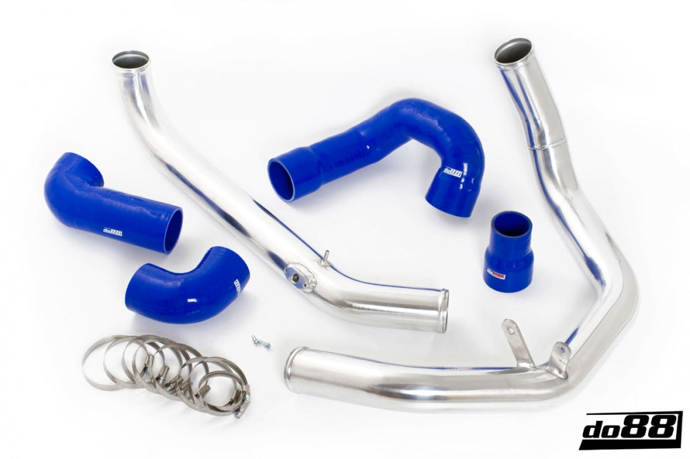 SAAB 9-3 2.0T 2003- do88 IC Pressure pipes with Blue hoses