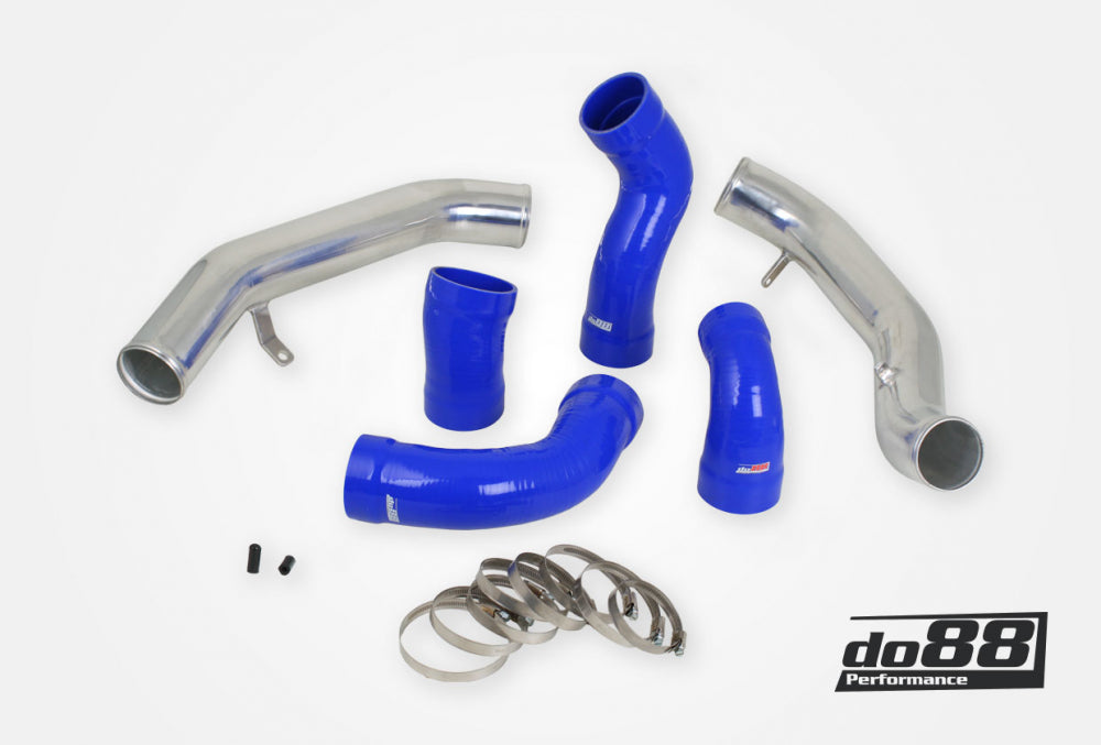 Volvo S60 V60 XC60 V70 XC70 S80 3.0L T6 Pressure pipes with Blue hoses