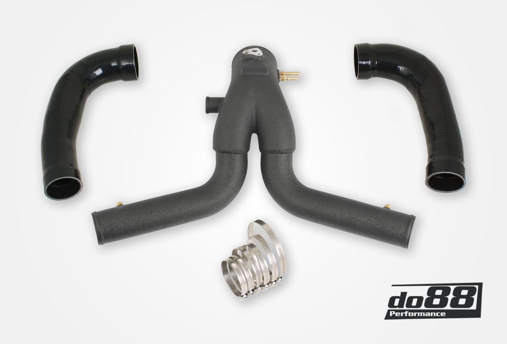 Porsche 911 Turbo (991.2) 2015- Y-Pipe, Black for do88 IC