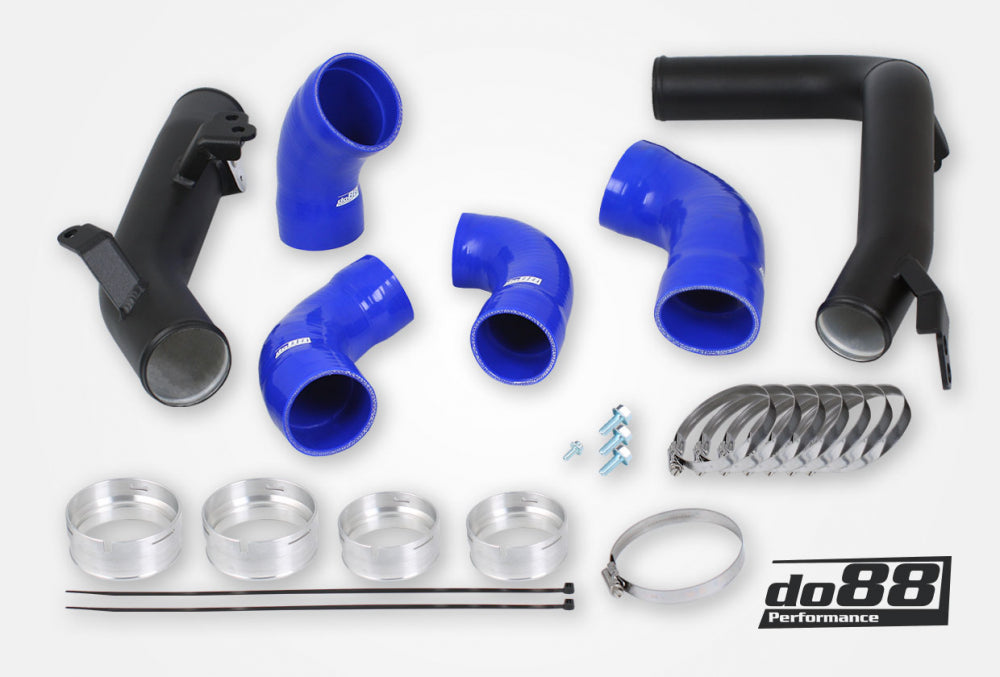 Volvo S60 V60 XC60 V90 S90 XC90 SPA Pressure pipes, Diesel, OEM IC, Blue hoses