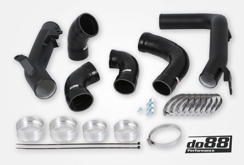 Volvo S60 V60 XC60 V90 S90 XC90 SPA Pressure pipes, T8 Petrol, OEM IC, Black hoses
