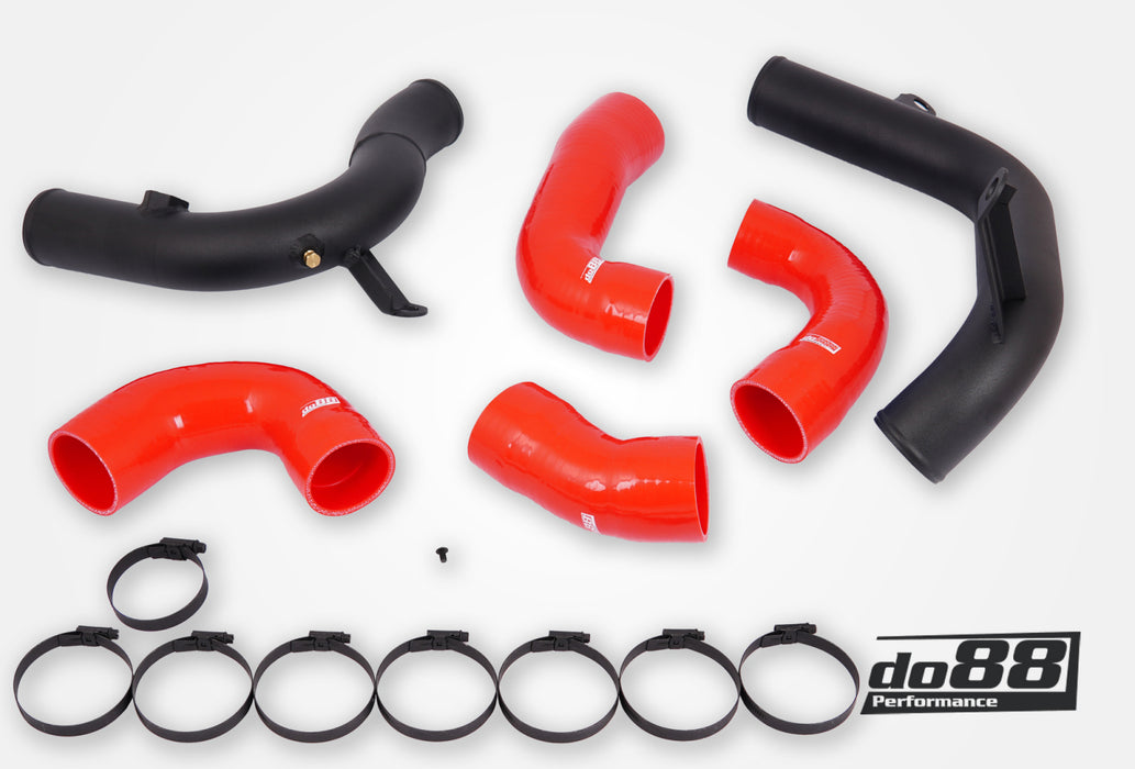 VAG 2.0 TSI EA888 Gen4 (245hp) OEM IC Pressure pipes, Red hoses