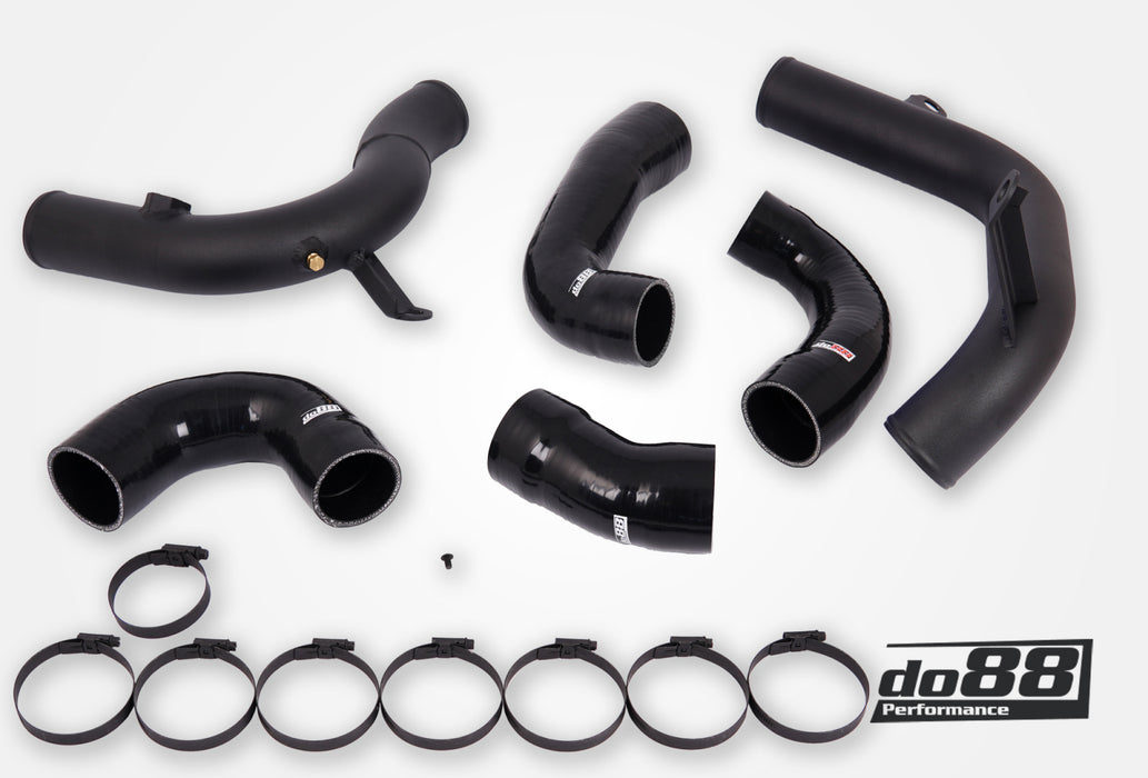 VAG 2.0 TSI EA888 Gen4 (245hp) OEM IC Pressure pipes, Black hoses