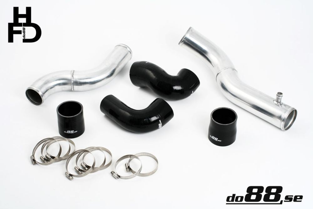 Volvo 7/940 Turbo Top Connection pipe kit ,black hoses ,standard throttle body