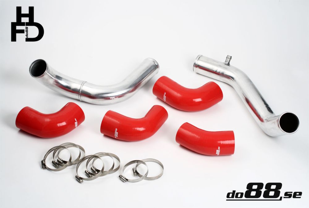 Volvo 7/940 Turbo Center Connection pipe kit ,red hoses ,standard throttle body
