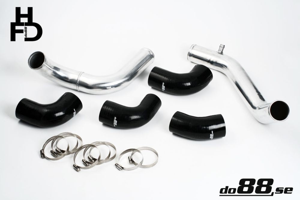 Volvo 7/940 Turbo Center Connection pipe kit ,black hoses ,standard throttle body