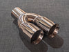 ZTT026BC - Twin 3inch Tailpipe - Round - Black chrome - Harrys Euro