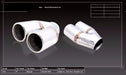 MUFFLER CHROME TIP TWIN 3 Inch Tips - 2.5 Inch Inlet - Harrys Euro
