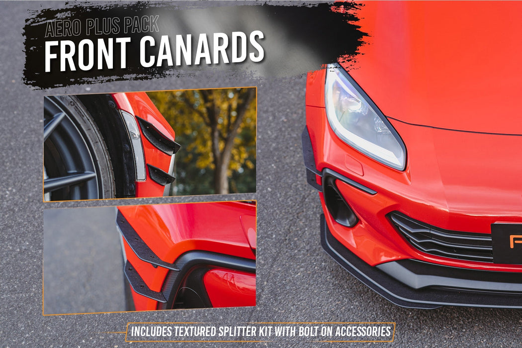 ZD8 BRZ Full Lip Splitter Set (TEXTURED BLACK)-Flow Designs