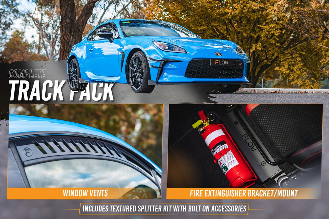 GR86 ZN8 Full Lip Splitter Set (TEXTURED BLACK)-Flow Designs