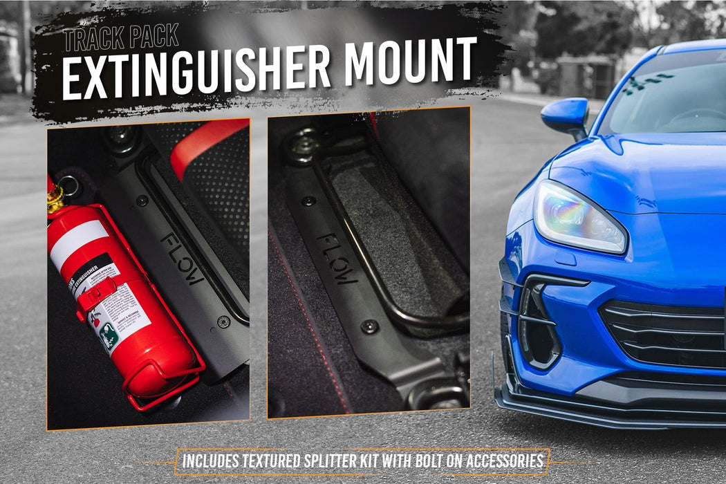 ZD8 BRZ STI Full Lip Splitter Set (TEXTURED BLACK)-Flow Designs