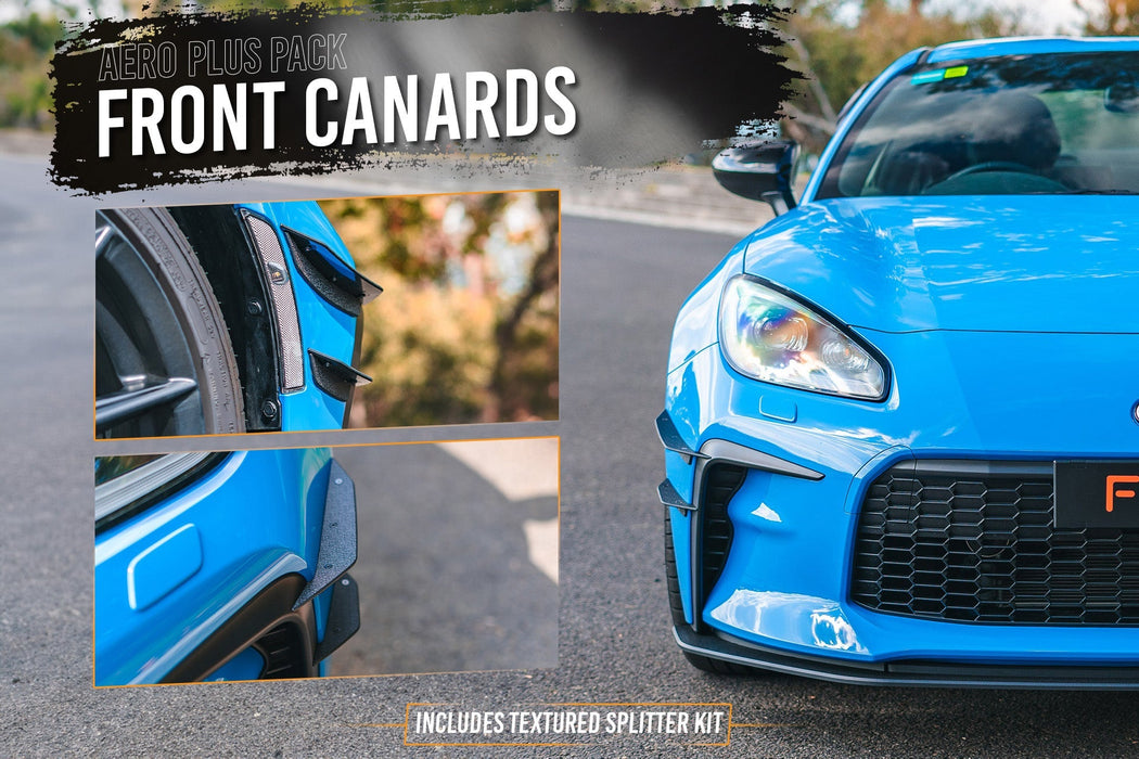 GR86 ZN8 Full Lip Splitter Set (TEXTURED BLACK)-Flow Designs