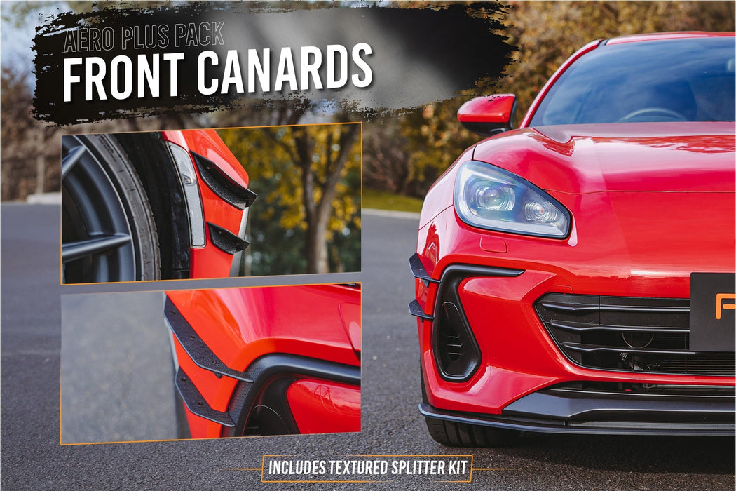 ZD8 BRZ Full Lip Splitter Set (TEXTURED BLACK)-Flow Designs