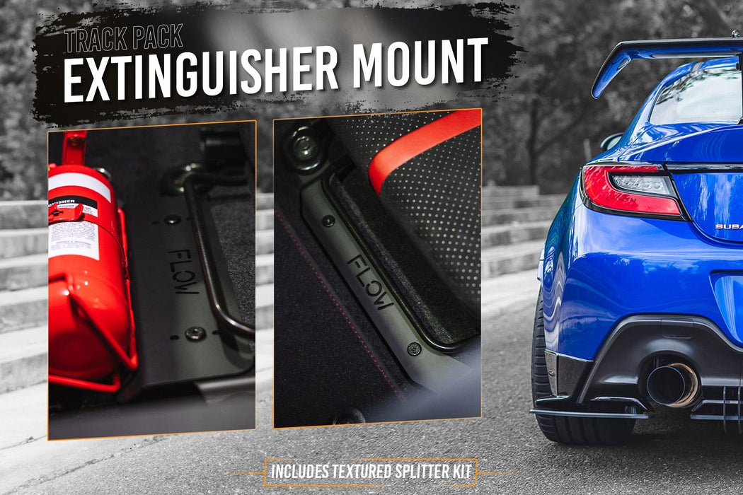 ZD8 BRZ STI Full Lip Splitter Set (TEXTURED BLACK)-Flow Designs