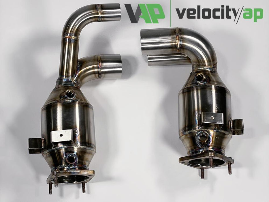 VelocityAP Porsche 991.2 Carrera 3.0T Euro 6 Emissions Compliant Ultra High-Temp 300 Cell Sport Cats