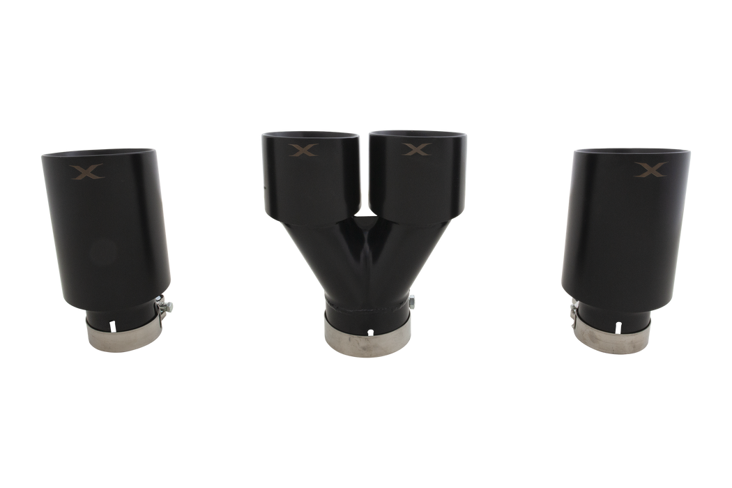 Toyota Corolla GR Matte Black Exhaust Tip Set