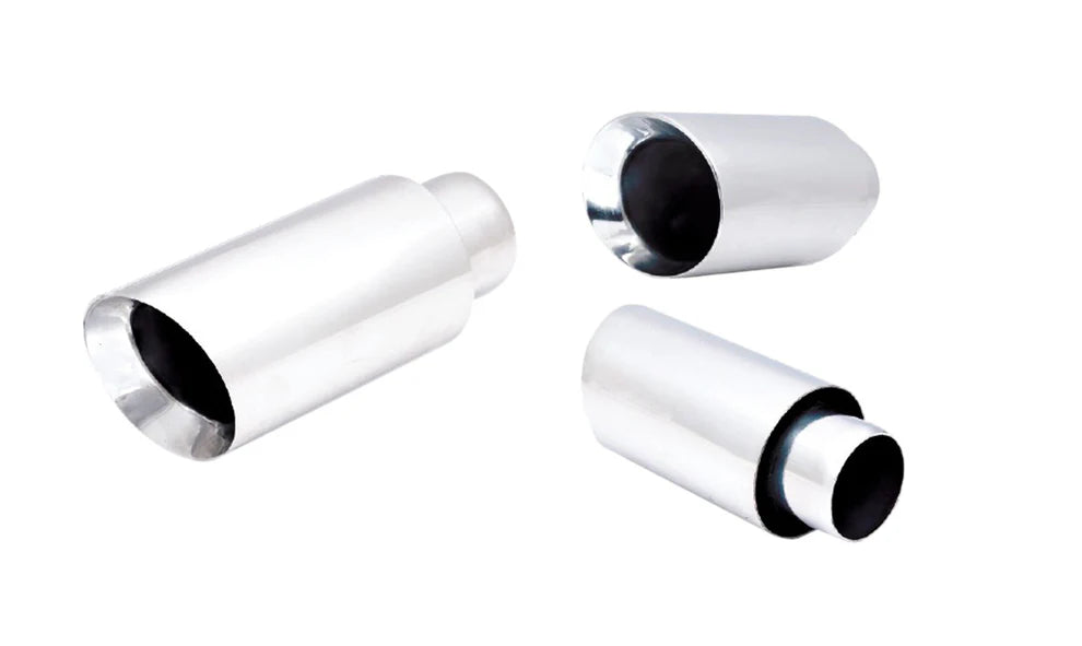 EXHAUST TIP 2.5 Inch INLET 4 Inch OUTLET ANGLE CUT