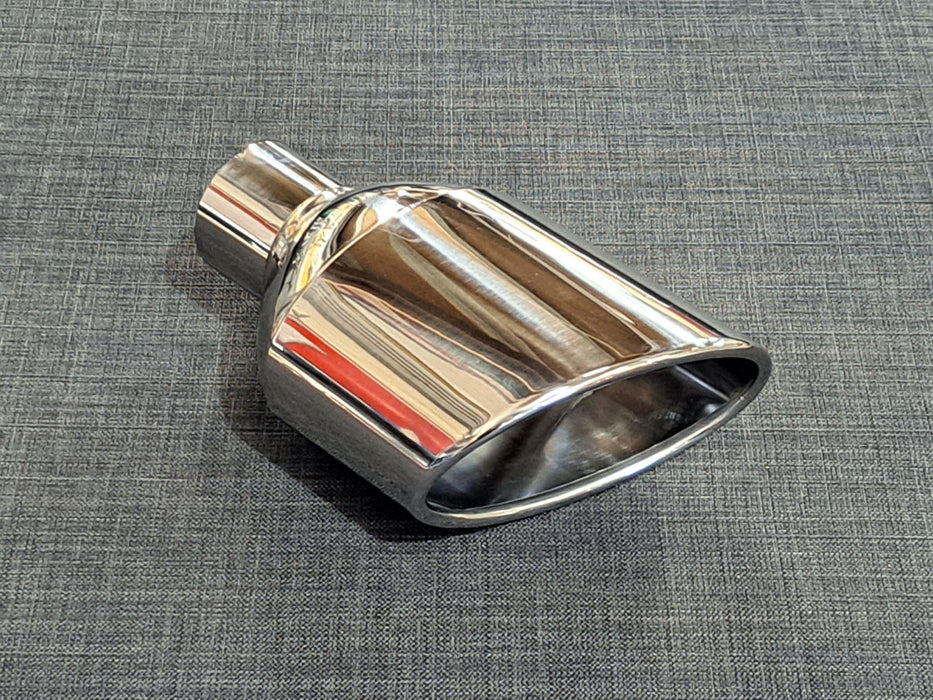 ZOV01L - 6×4 Oval tailpipe - Slash cut - Inrolled - L/H - Harrys Euro
