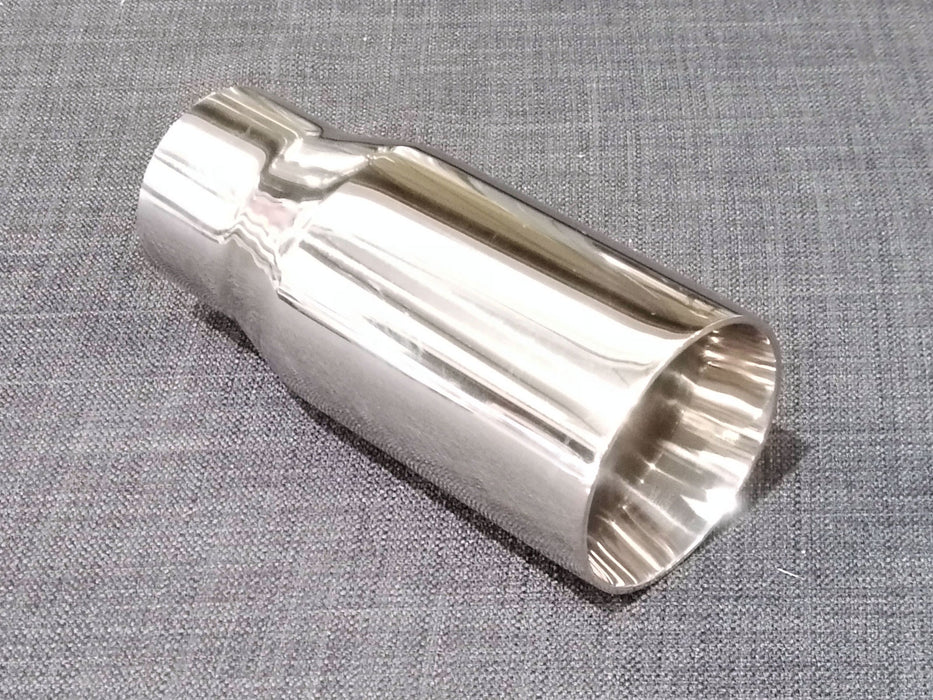 ZRT037 - Single 3inch Round tailpipe - Straight cut - Bevelled