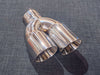 ZTT013L - Twin 3.5inch Tailpipe - Round - Slash cut - Bevelled - L/H - Harrys Euro