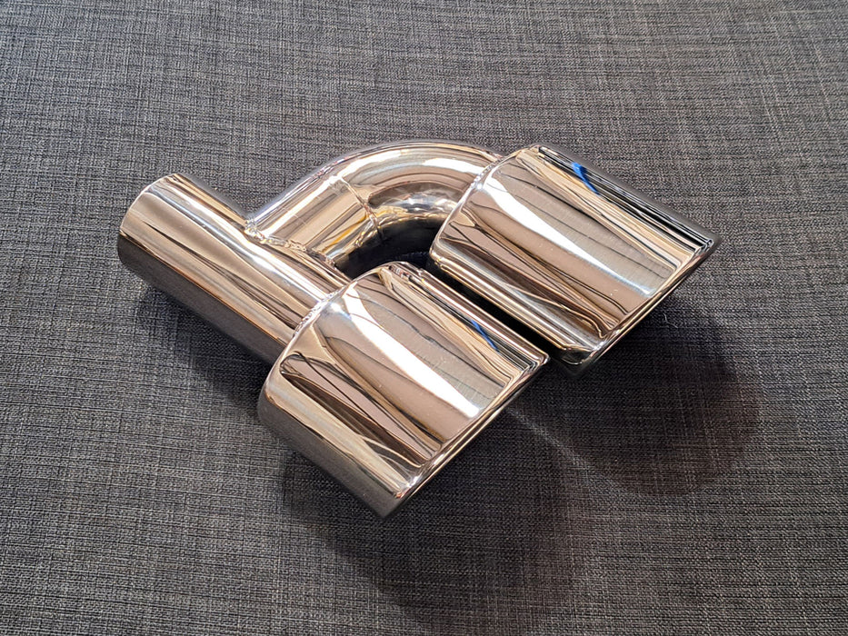 ZTT084L – Twin 5″ Tailpipe – Oval – Slash cut – Inrolled – L/H