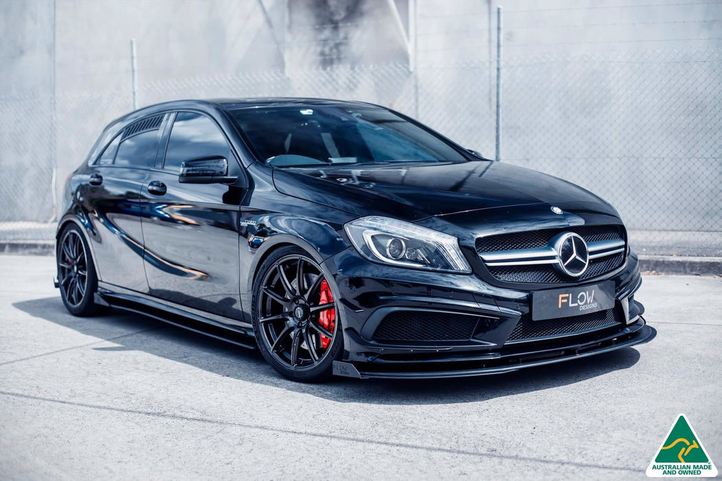 A45 AMG W176 (PFL) Side Skirt Splitter Winglets (Pair)-Flow Designs