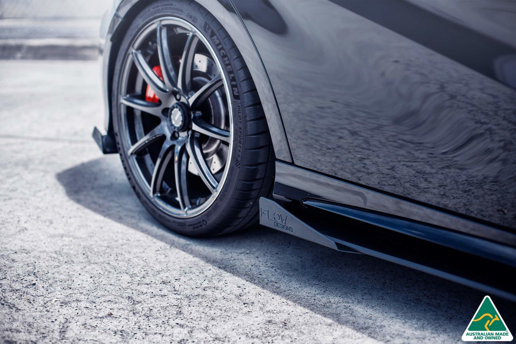 A45 AMG W176 (PFL) Side Skirt Splitter Winglets (Pair)-Flow Designs