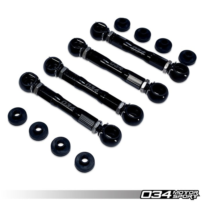 Adjustable Lowering Link Kit, Billet Aluminum, Audi C7 with Adaptive Air Suspension