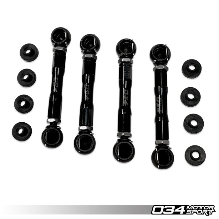 Adjustable Lowering Link Kit, Billet Aluminum, Audi C7 with Adaptive Air Suspension