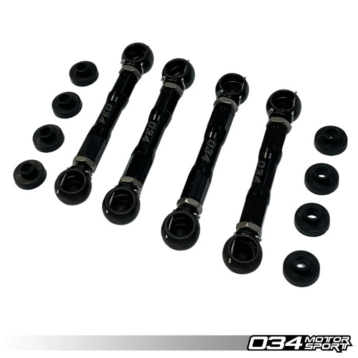 Adjustable Lowering Link Kit, Billet Aluminum, Audi C7 with Adaptive Air Suspension