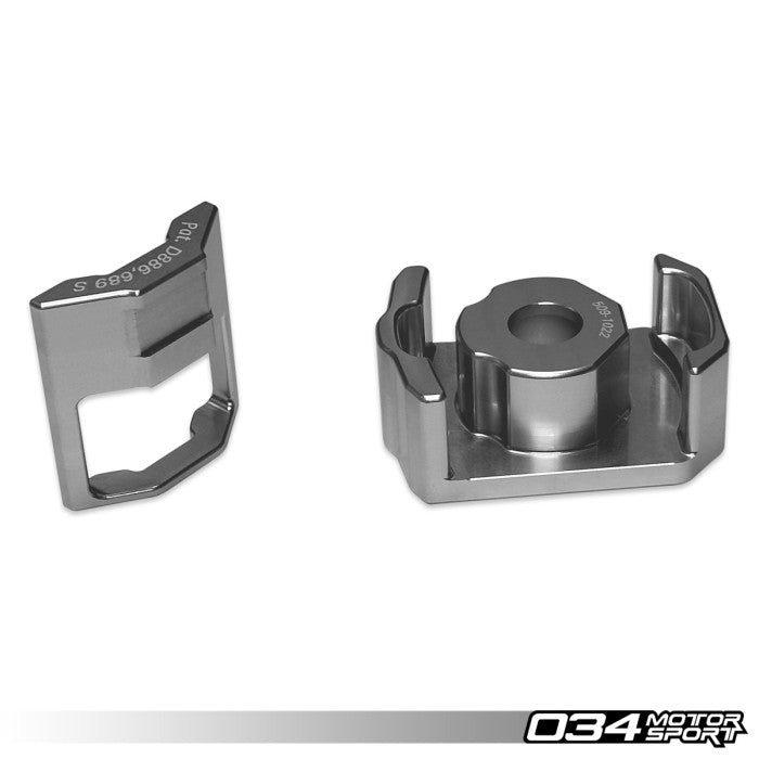 Billet Aluminum Upper & Lower Dogbone Mount Insert Pair, Volkswagen & Audi MQB And MQB EVO