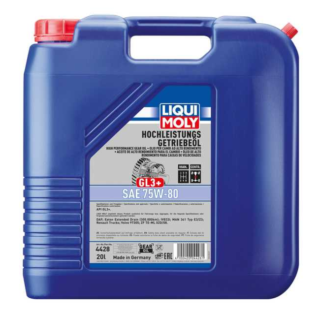 High Performance Gear Oil (GL3+) SAE 75W-80 | LIQUI MOLY - Harrys Euro