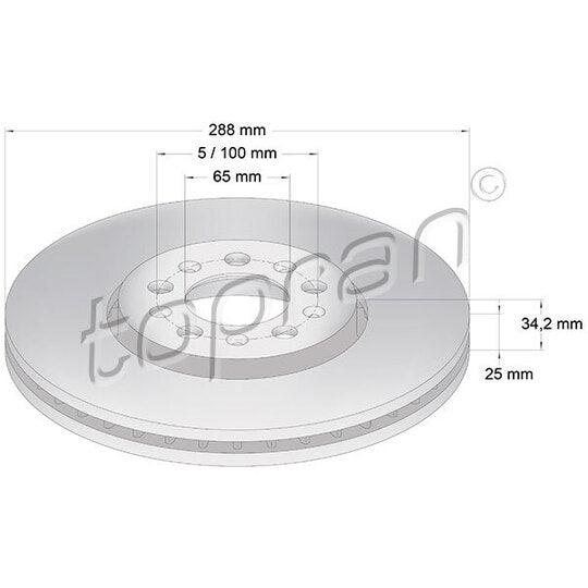 BRAKE ROTOR SET | FRONT | 6R0615301D