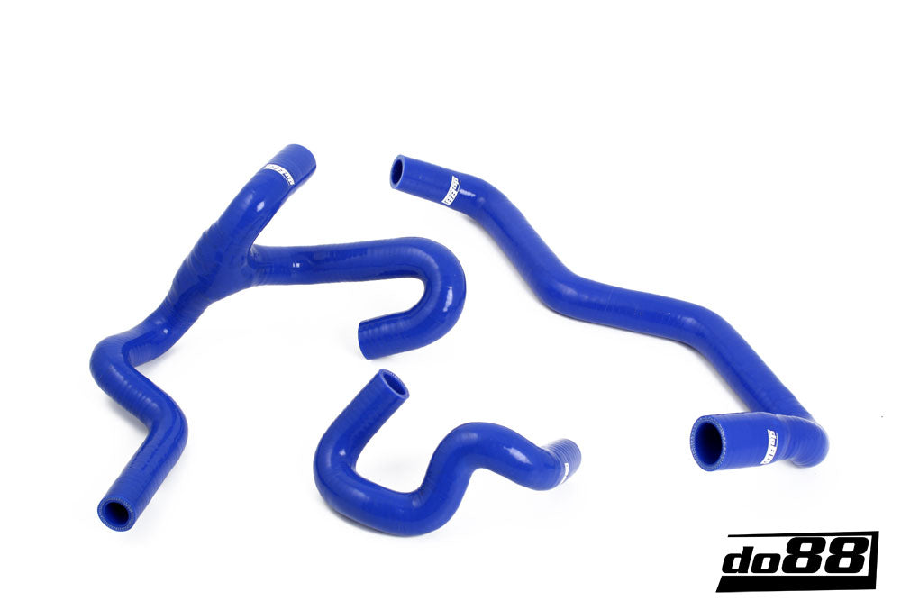 SAAB 9-5 98-10 Heater hoses for cars with water valve Blue