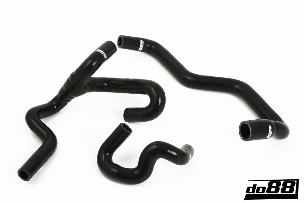 SAAB 9-5 98-10 Heater hoses for cars with water valve Black
