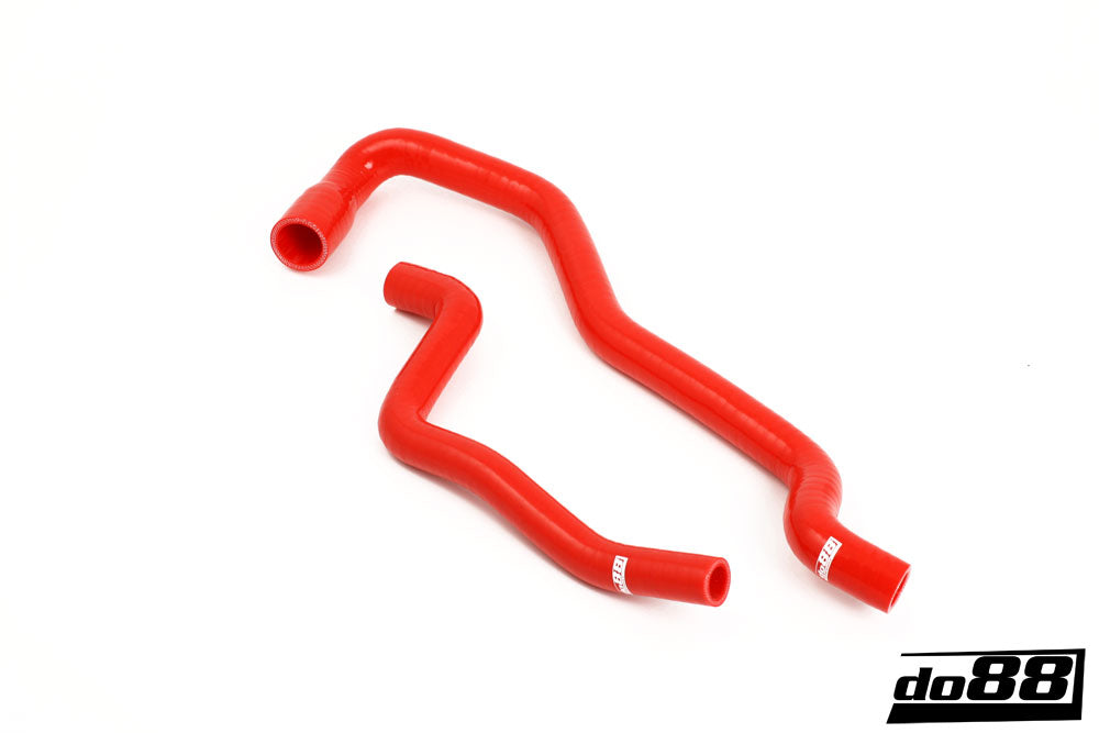 SAAB 9-5 98-10 Heater hoses for cars without water valve Red