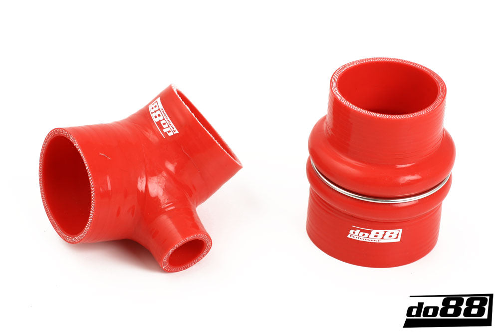 SAAB 900 Turbo 84-89 Inlet hose Red