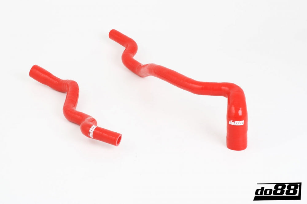 Saab 900 / 9-3 RHD Heater core hoses Red