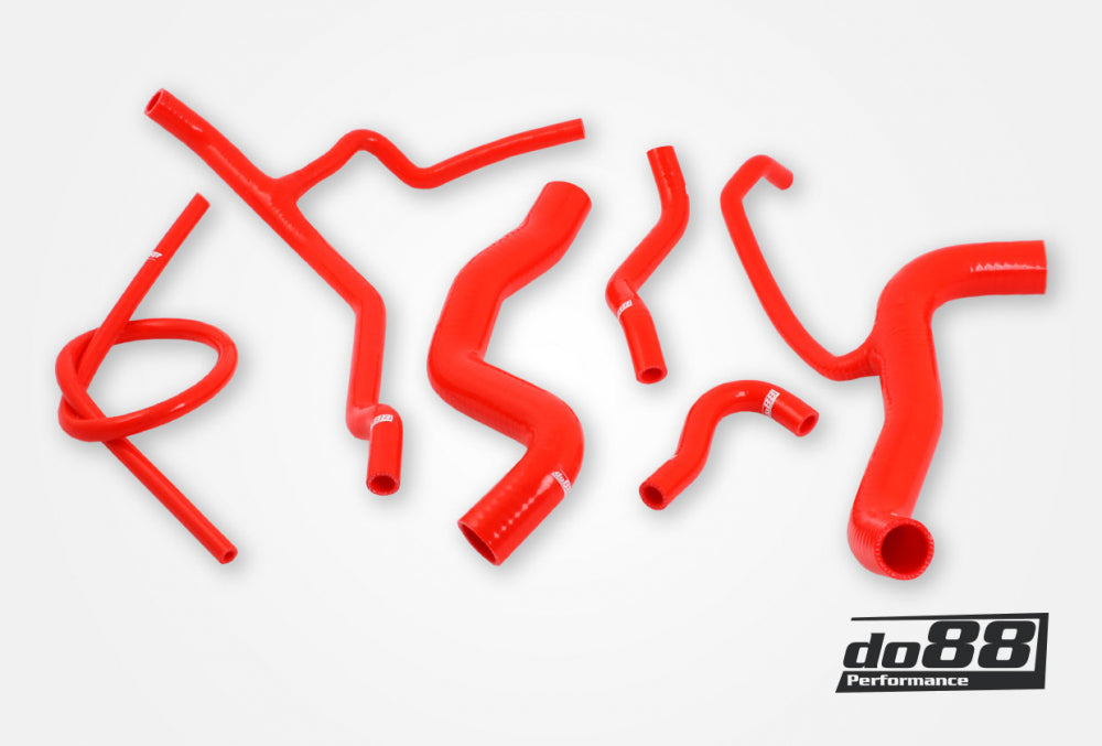 Volvo 740 780 960 Turbo 16V Coolant hoses Red