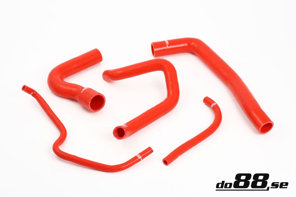 SAAB 9000 Turbo 86-90 Coolant hoses Red