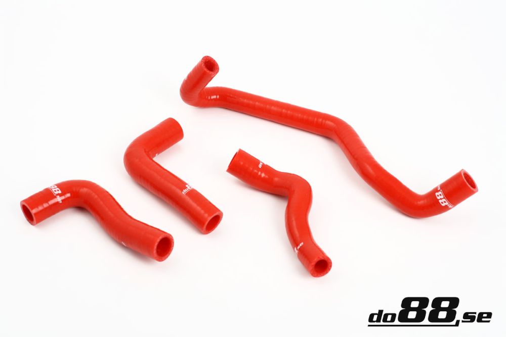 Volvo C30/C70/S40/V50 Turbo 04-13 Heater hoses Red