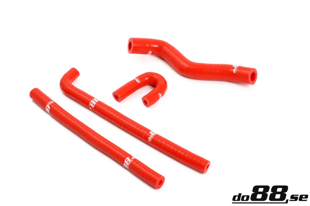 SAAB 9-3 2.0T 2003- Solenoid valve & crankvent hoses Red