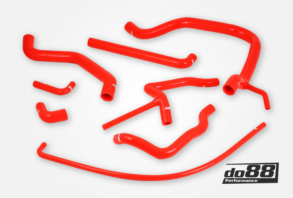 SAAB 900 Turbo 16 84-93 Coolant hoses Red