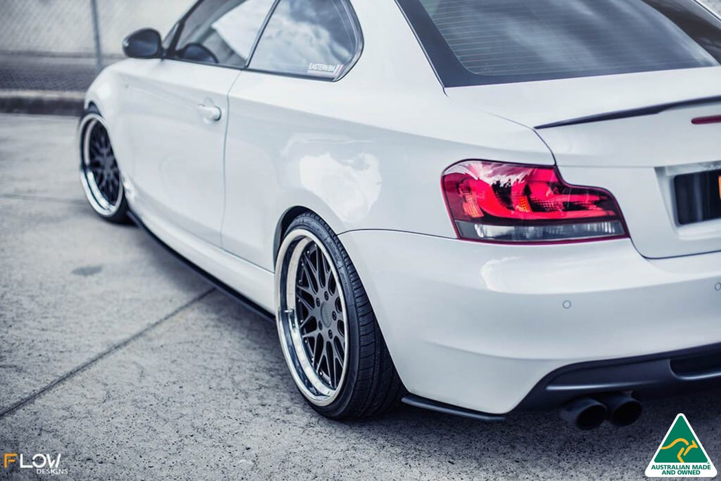 E82 M Sport Side Skirt Splitters V3 (Pair)-Flow Designs