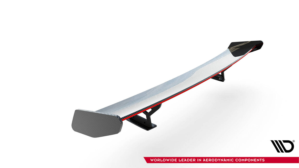 Carbon Spoiler With Internal Brackets Uprights + LED BMW 5 / M5 Sedan G30 / F90